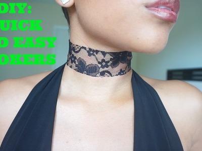 QUICK AND EASY DIY CHOKERS