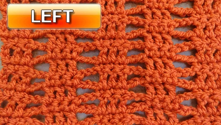 Simple Beginner Stitch - Left Handed Crochet Tutorial 1