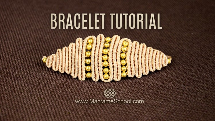 Snaky Rhomb or Eye Bracelet Tutorial in Vintage Style | DIY