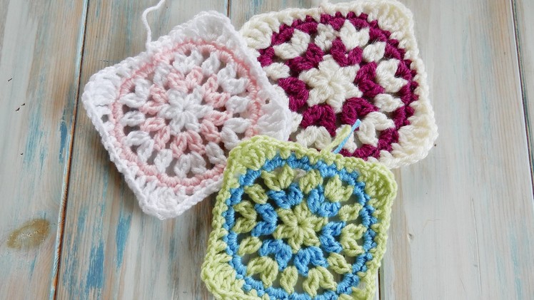 Starburst Granny Square - How to Crochet