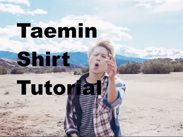 Taemin Press It Shirt DIY Sewing Tutorial Kpop