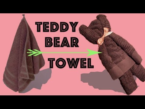 Teddy Bear Towel - Easy DIY