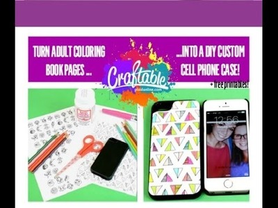 Turn Coloring Pages into a DIY Custom Phone Case