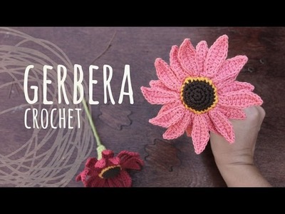Tutorial Crochet Flower Gerbera