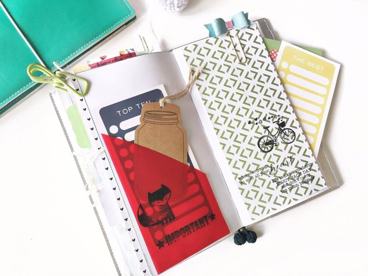 Tutorial | DIY extra pockets for Traveler’s Notebook or Planners