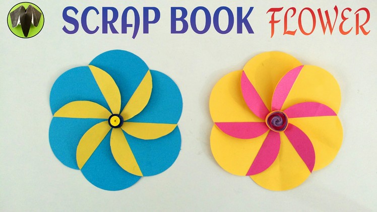 Tutorial to make "Flower for Scrap Book" - Handmade | DIY.