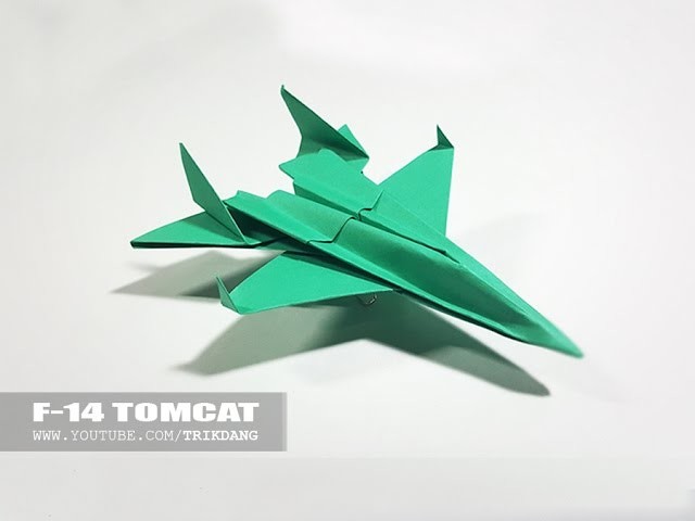 Best Paper Planes: How to make a paper airplane model for Kids | F-14 Tomcat