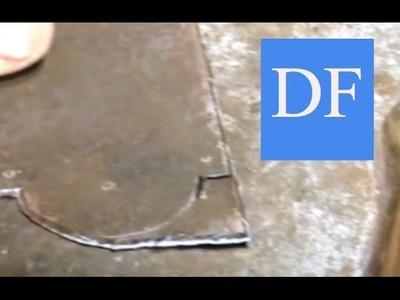 Blacksmithing for Beginners -  How To Mark & Cut out Sheet metal Patterns