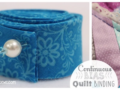 Continuous Bias Binding EASIEST METHOD  How To - Whitney Sews