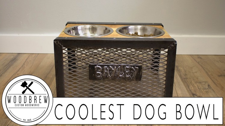 Coolest Raised Dog Bowl Holder. How To