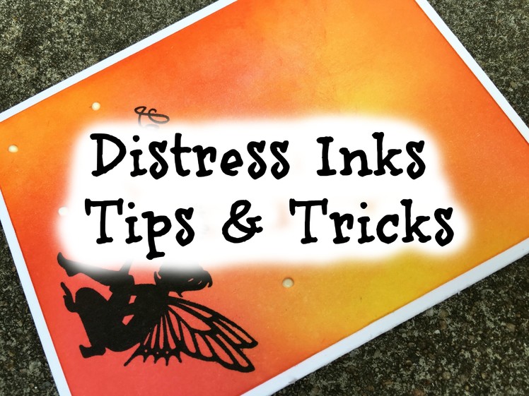 Distress Background How-to - Tips and Tricks