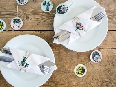 DIY: How to set a table with stickers by Søstrene Grene