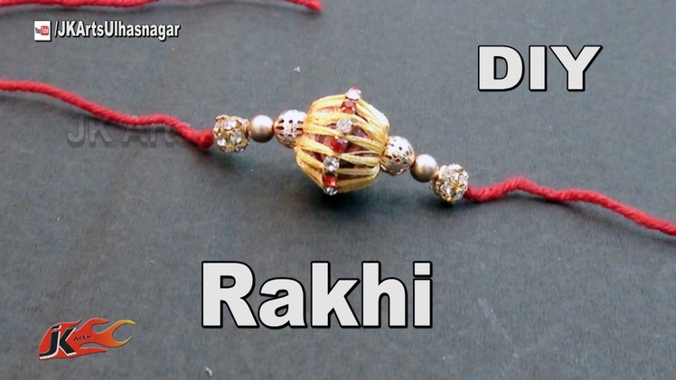 DIY Silk Thread Beads Rakhi for Raksha Bandhan | How to make | JK Arts 996