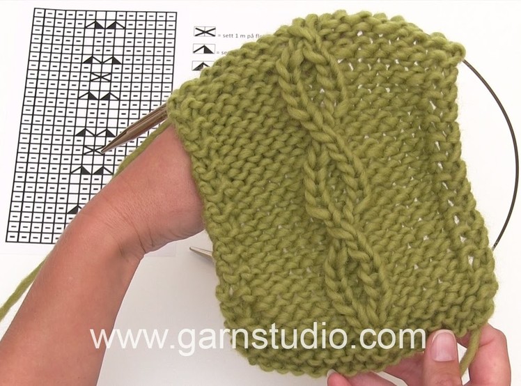 DROPS Knitting Tutorial: How to work cable for the jumper.cardigan in DROPS 171-51 and 171-52