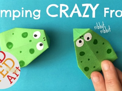 Easy Action Origami Frog that JUMPS - Easy Paper Toys Crafts - How to Make a a Paper Frog