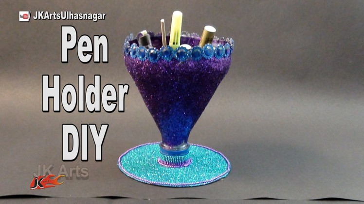 Easy Pen Stand with Waste bottle and DVD | How to make | JK Arts 998