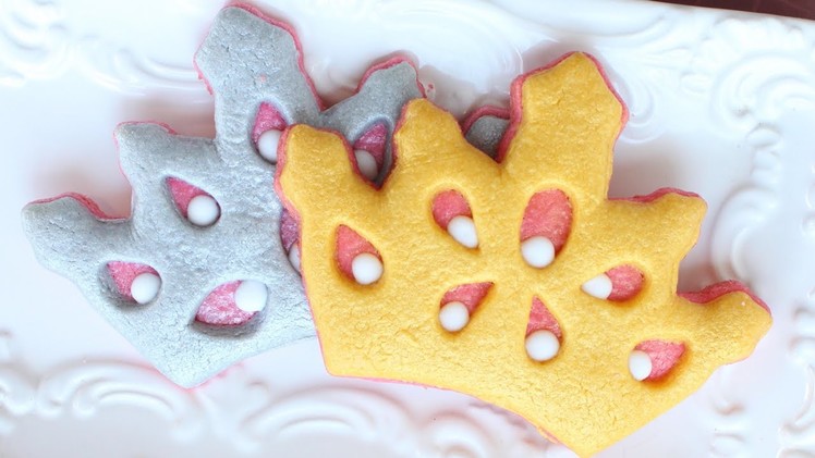 Easy Princess Cookies - Easy Tiara Cookies - How to make crown cookies