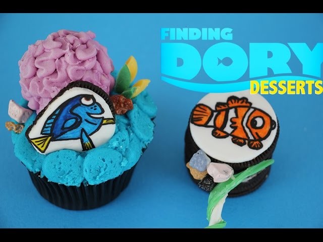 Finding Dory Cake Toppers, Cupcakes and Nemo Pops! | How to | My Cupcake Addiction