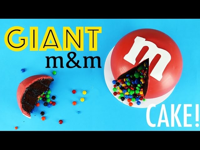 GIANT m&m's Cake | How to Make a Giant Sized m&m | My Cupcake Addiction