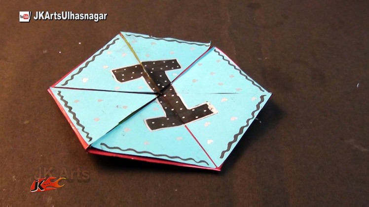 Hexagon Endless Card for Scrapbook | How To Make An Endless Love Valentine Card | JK Arts 1019