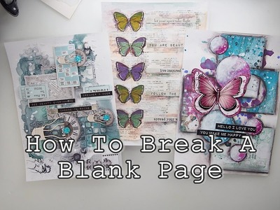 How to Break A Blank Page Mixed Media Art Journaling part4