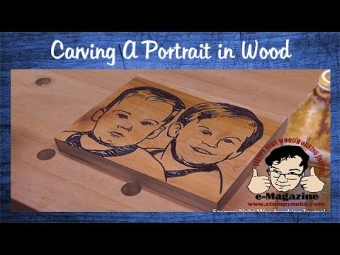 How to carve a portrait into wood from a photograph (+ Arbortech Power Chisel review)