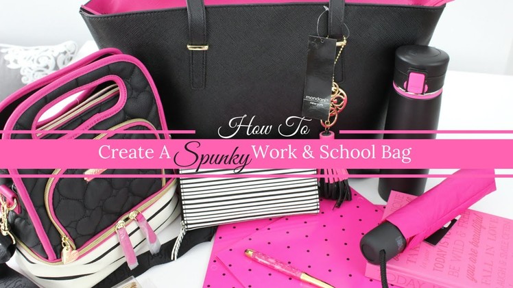 How To Create A Fabulous & Spunky Workbag and School bag | Massive Week Giveaway