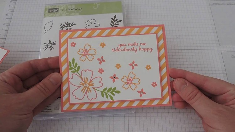 How to create a super simple card using Stampin' Up!'s Love and Affection stamp set.