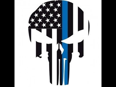 How to Cricut Vinyl Layering - Punisher Thin Blue Line Car Decal
