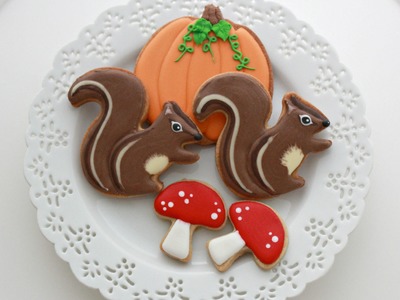 How to Decorate Squirrel. Chipmunk Cookies