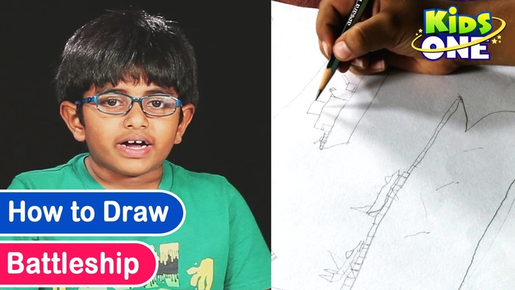 How to Draw a Realistic Battleship Drawing Lessons For Kids by Rishi
