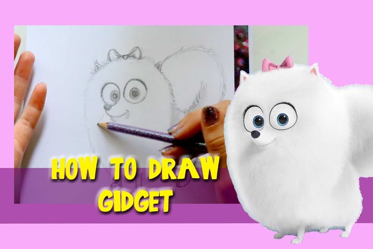 How to Draw GIDGET from SECRET LIFE OF PETS - @dramaticparrot