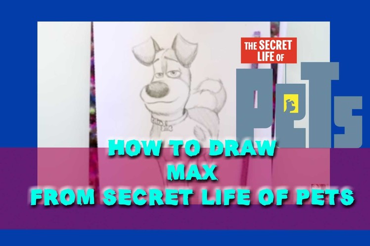 How to Draw MAX from Illumination's SECRET LIFE OF PETS - @dramaticparrot
