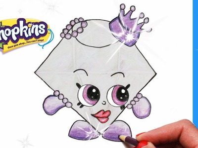 How to Draw Shopkins GEMMA STONE One-of-a-Kind!! Step By Step Easy | Toy Caboodle