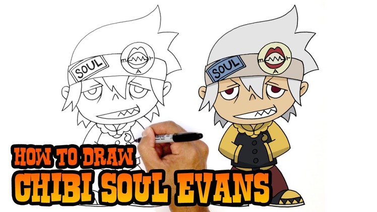 How to Draw Soul Evans (Soul Eater)- Step by Step Art Tutorial