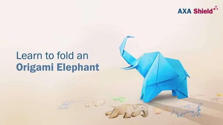 How to fold a AXA Origami Elephant
