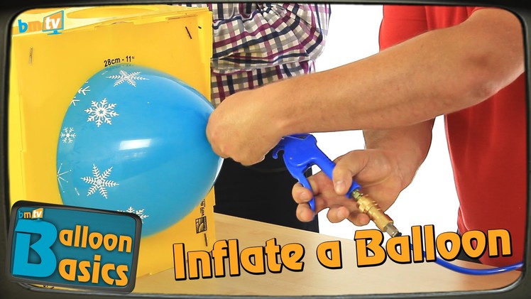How to Inflate a Latex Balloon & Tie with Ribbon - Balloon Basics 03