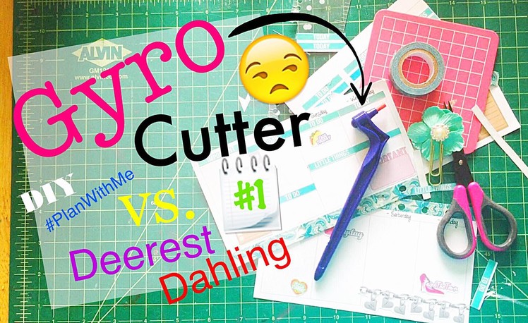 How to Kiss Cut Planner Sticker Printables without a Silhouette \\ Gyro Cutter Tutorial