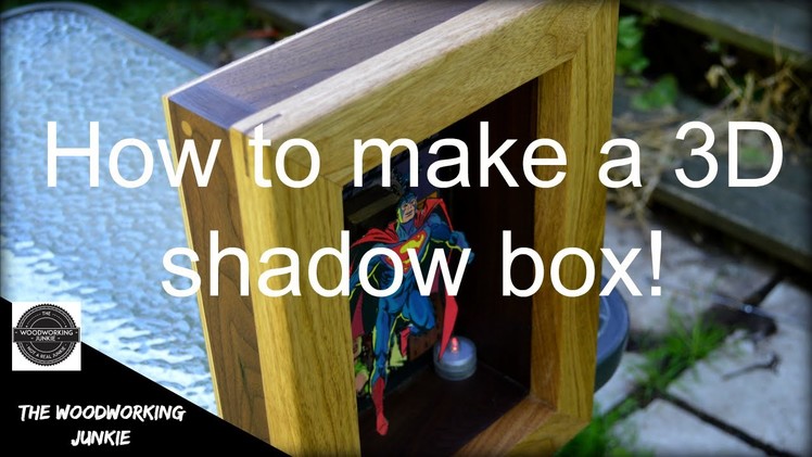How to make a 3D Superman shadow box