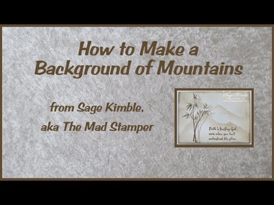 How to Make a Background of Mountains