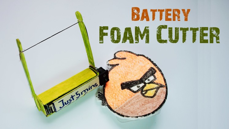 How to make a BATTERY PLASTIC FOAM CUTTER at home - Just 5 mins