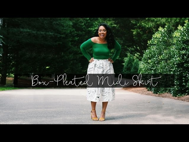 How to Make a Box-Pleated Midi Skirt in 1 Hour
