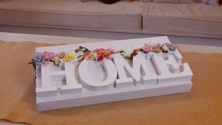 How to make a Decorative Millinery Flower Sign