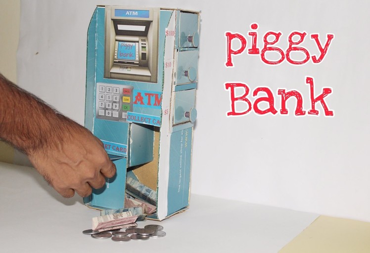How to make a Easy ATM Piggy Bank for Kids.