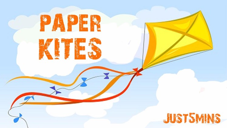 How to make a FLYING PAPER KITE at home Just5mins