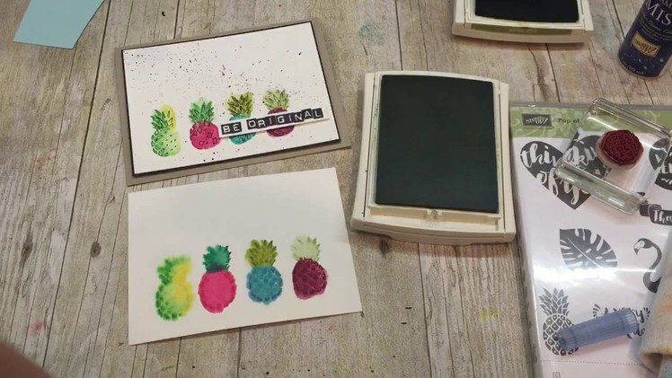 How to make a FUN Pop of Paradise Pineapple Card!