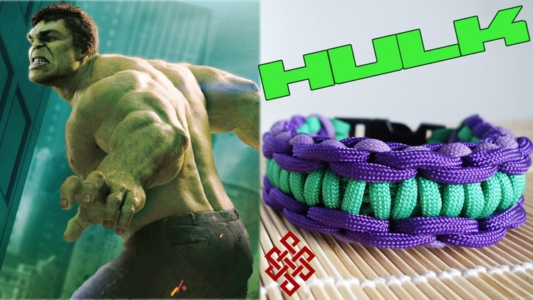 How to Make a Hulk Themed Rigid Solomon Paracord Bracelet Tutorial