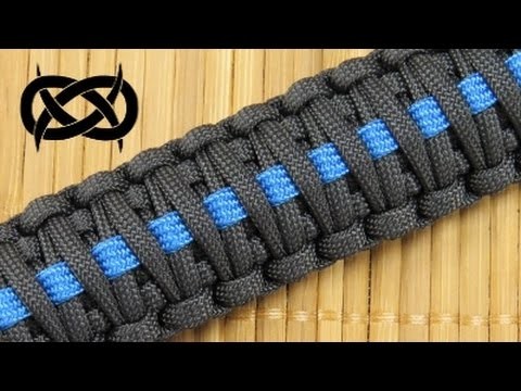 How to make a (King Cobra) Thin Blue Line Paracord Bracelet