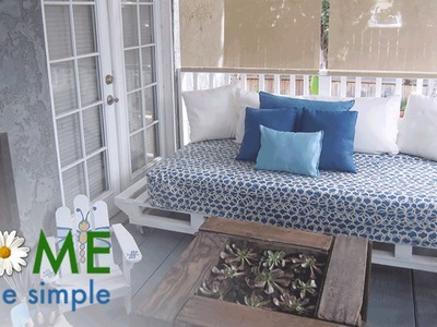 How to Make A Loveseat Out of Pallets | Home Made Simple | Oprah Winfrey Network