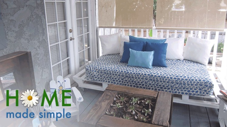 How to Make A Loveseat Out of Pallets | Home Made Simple | Oprah Winfrey Network